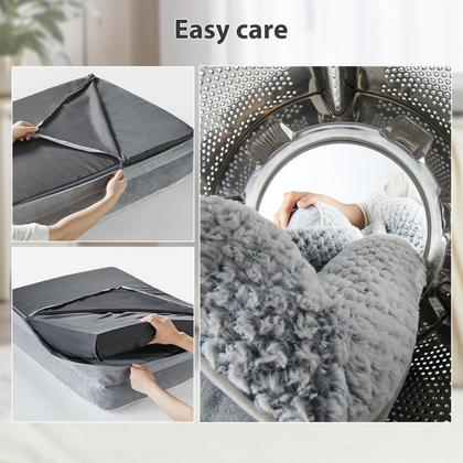 Imagem de Sofá Ortopédico Grande para Cães LEXTRO - com Capa Removível e Lavável