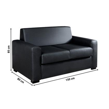 Sofá para Sala de Estar 2 Lugares 150cm Basic - Zurc Decor Imagem de Sofá para Sala de Estar 2 Lugares 150cm Basic