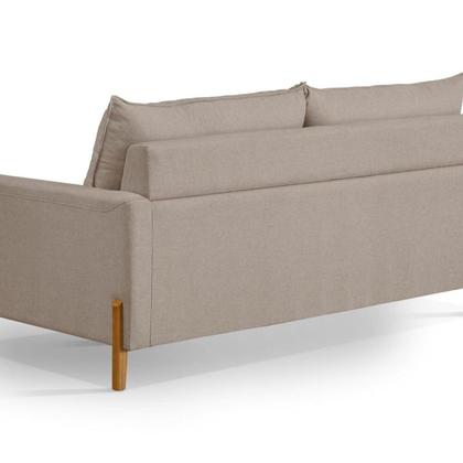 Imagem de Sofá para Sala de Estar 2 Lugares Pés de Madeira Eudora