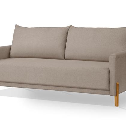 Imagem de Sofá para Sala de Estar 2 Lugares Pés de Madeira Eudora