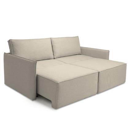 Imagem de Sofá para Sala de Estar Retrátil 198cm x 85cm Tecido Safira 02 Paris