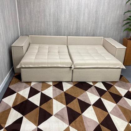 Sofá Privilege 3 Lugares Retrátil 2 Módulos Sem Caixa no Encosto 2,37m - D'Confort Design Imagem de Sofá Privilege 3 Lugares Retrátil 2 Módulos Sem Caixa no Encosto 2,37m