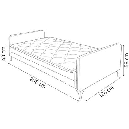 Imagem de Sofá Reclinável Cama Yara Suede 3 Lugares Confortável Casa Imperial