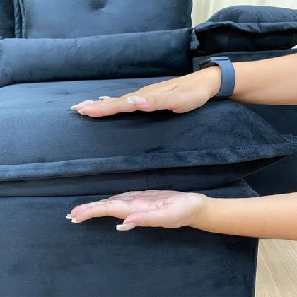 Imagem de Sofa Reclinavel Retratil Fofinho P/ Assistir Series 2,30m