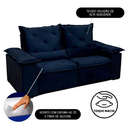 Imagem de Sofa Reclinavel Retratil Fofinho P/ Assistir Series 2,30m