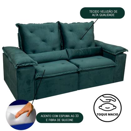 Imagem de Sofa Reclinavel Retratil Fofinho P/ Assistir Series 2,30m