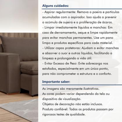 Imagem de Sofá Retrátil 220cm Barcelona Veludo