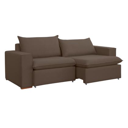 Imagem de Sofá Retrátil 220cm Barcelona Veludo