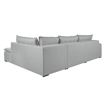 Imagem de Sofá Retratil Com Chaise Direita Titan 4 Lugares 2,56M Tecido Linho