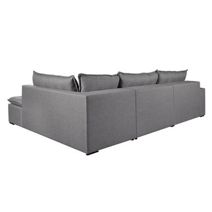 Imagem de Sofá Retratil Com Chaise Direita Titan 4 Lugares 2,56M Tecido Linho