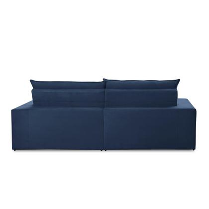 Sofá Retrátil e Reclinável 2 lugares 1,50m com Molas Emily Suede Azul Adonai Estofados Imagem de Sofá Retrátil e Reclinável 2 lugares 1,50m com Molas Emily Suede Azul Adonai Estofados