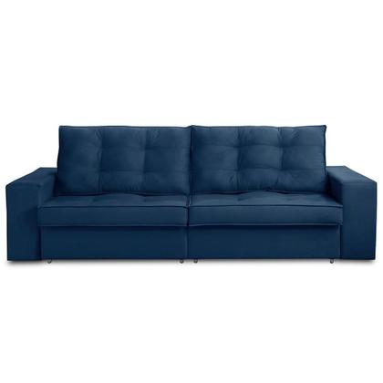 Sofá Retrátil e Reclinável 2 lugares 1,50m com Molas Giovana Suede Azul Madelina Decor Imagem de Sofá Retrátil e Reclinável 2 lugares 1,50m com Molas Giovana Suede Azul Madelina Decor