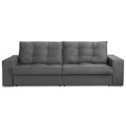 Imagem de Sofá Retrátil e Reclinável 2 lugares 1,50m com Molas Madrid Suede Mirra Decor