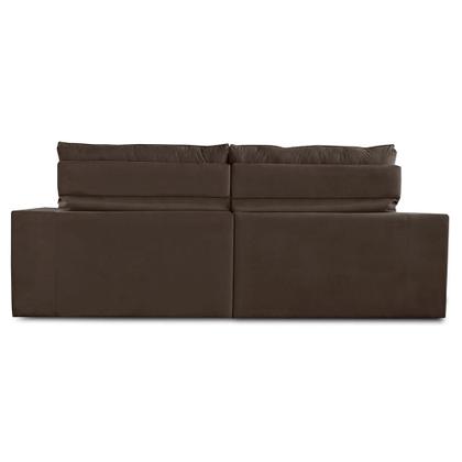 Imagem de Sofá Retrátil e Reclinável 2 lugares 1,70m com Molas Giovana Suede Marrom Madelina Decor