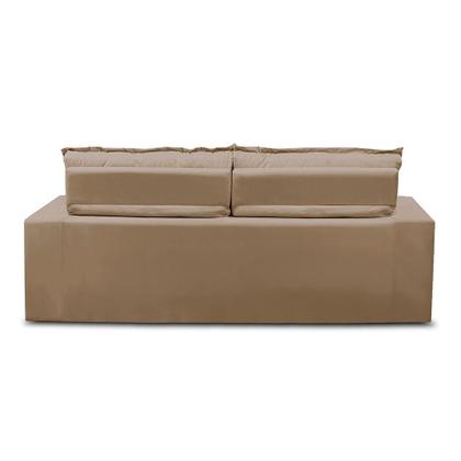 Imagem de Sofá Retrátil e Reclinável 2 lugares com Molas 1,50m Ana Suede Cappuccino Adonai Estofados