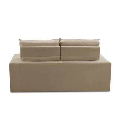 Imagem de Sofá Retrátil e Reclinável 2 lugares com Molas 1,50m Laisa Suede Bege Madelina Decor