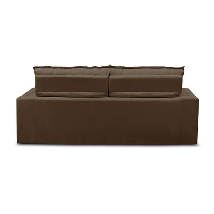 Sofá Retrátil e Reclinável 2 lugares com Molas 1,50m Livia Suede Marrom Adonai Estofados Imagem de Sofá Retrátil e Reclinável 2 lugares com Molas 1,50m Livia Suede Marrom Adonai Estofados