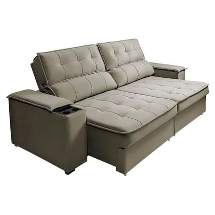 Imagem de Sofá Retrátil e Reclinável 2 Lugares Veludo Takei Amélia