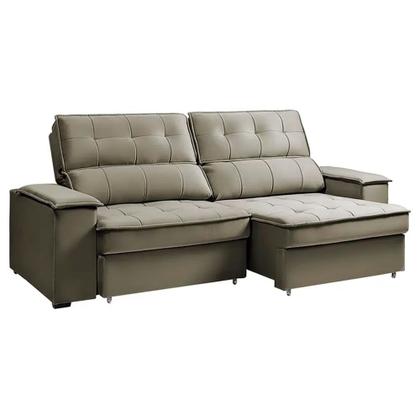 Imagem de Sofá Retrátil e Reclinável 2 Lugares Veludo Takei Amélia