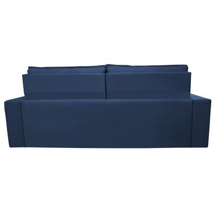 Sofá Retrátil e Reclinável 2,00m Cama inBox Charm Velusoft Azul Imagem de Sofá Retrátil e Reclinável 2,00m Cama inBox Charm Velusoft Azul
