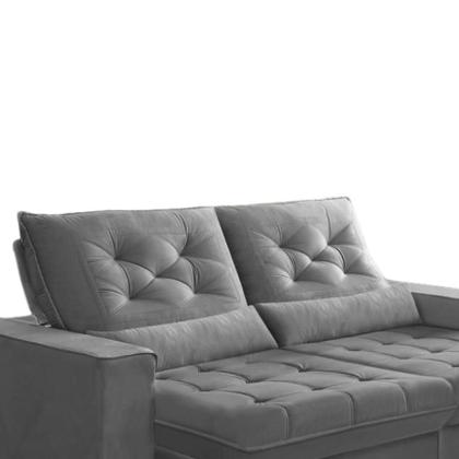 Imagem de Sofá Retrátil e Reclinável 2,30m Suede Juliette Marrom Castor