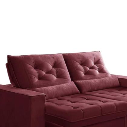 Imagem de Sofá Retrátil e Reclinável 2,30m Suede Juliette Marrom Castor