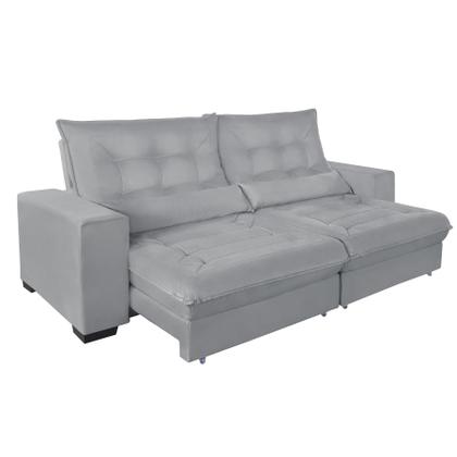 Imagem de Sofá Retrátil e Reclinável 2,50m Suede Miami
