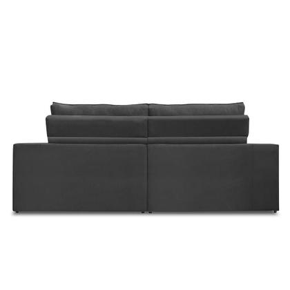 Imagem de Sofá Retrátil e Reclinável 3 lugares 2,10m com Molas Mirela Suede Cinza Adonai Estofados