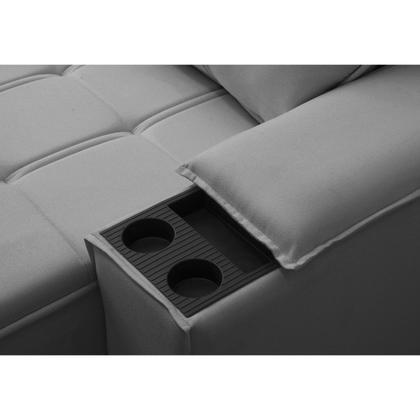 Imagem de Sofá Retrátil e Reclinável 3 Lugares 230cm com Porta Copos e Objetos Bulgária