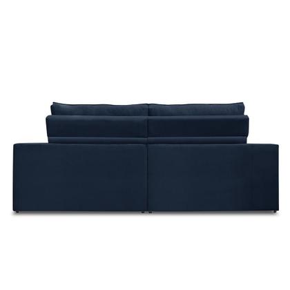 Imagem de Sofá Retrátil e Reclinável 3 lugares 2,30m com Molas Milena Suede Azul Rover & Beato