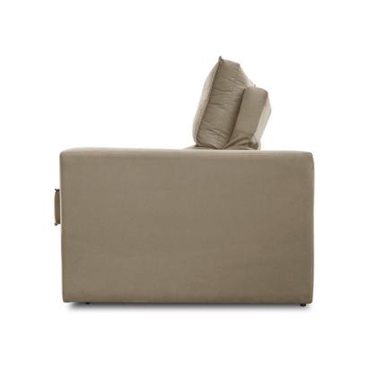 Imagem de Sofá Retrátil e Reclinável 3 lugares 2,50m com Molas Mirela Suede Bege Adonai Estofados