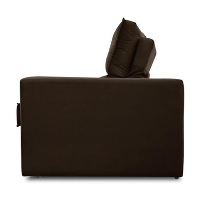 Imagem de Sofá Retrátil e Reclinável 3 lugares 2,50m com Molas Mirela Suede Marrom Adonai Estofados