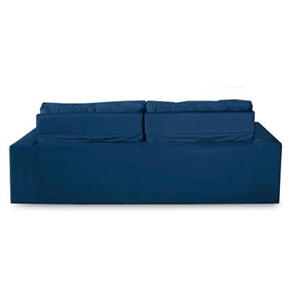 Sofá Retrátil e Reclinável 3 lugares com Molas 1,80m Vegas Suede Azul Adonai Estofados Imagem de Sofá Retrátil e Reclinável 3 lugares com Molas 1,80m Vegas Suede Azul Adonai Estofados