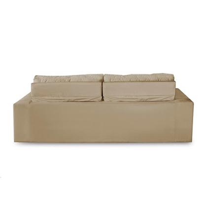 Sofá Retrátil e Reclinável 3 lugares com Molas 1,80m Vegas Suede Bege Adonai Estofados Imagem de Sofá Retrátil e Reclinável 3 lugares com Molas 1,80m Vegas Suede Bege Adonai Estofados