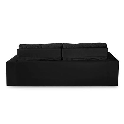 Sofá Retrátil e Reclinável 3 lugares com Molas 1,80m Vegas Suede Preto Adonai Estofados Imagem de Sofá Retrátil e Reclinável 3 lugares com Molas 1,80m Vegas Suede Preto Adonai Estofados