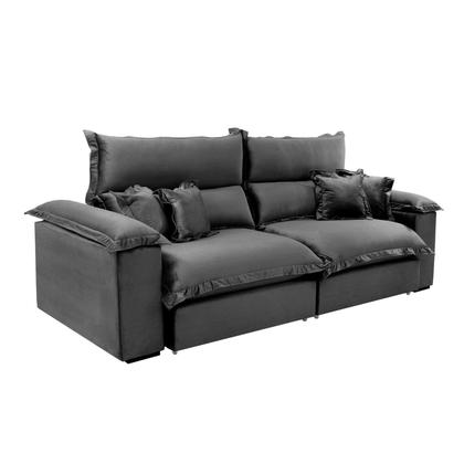 Imagem de Sofá Retrátil e Reclinável 3 Lugares Lírio Suede