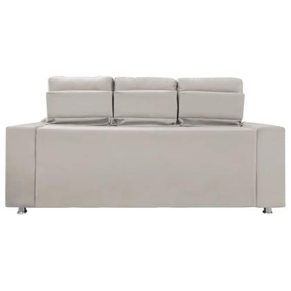 Imagem de Sofá Retrátil e Reclinável 3 lugares Londres 2.10cm C/Molas - Veludo