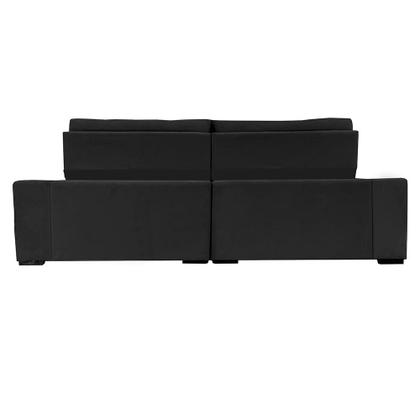 Imagem de Sofá Retrátil e Reclinável 3,15m Cama inBox Big Puffer com SoftGelD40 Velupluma Preto