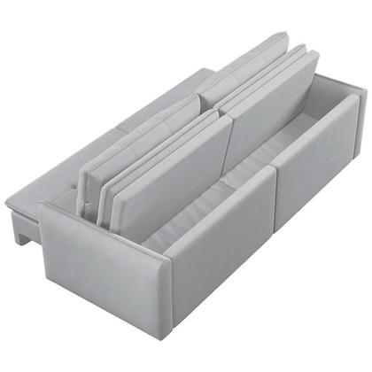 Imagem de Sofá Retrátil e Reclinável 4 Lugares 200cm Braga