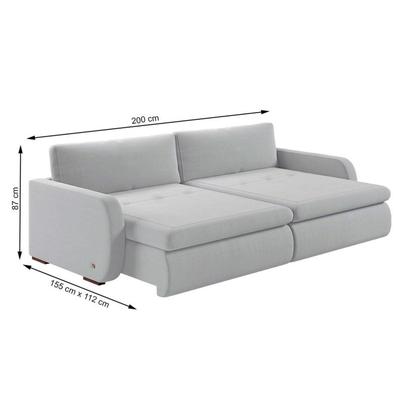 Imagem de Sofá Retrátil e Reclinável 4 Lugares 200cm Sunset