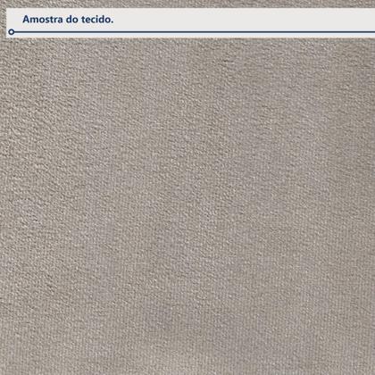 Imagem de Sofá Retrátil e Reclinável 4 Lugares Poliester Veludo Cinza