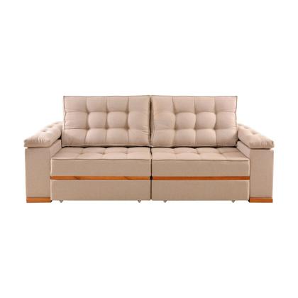 Imagem de Sofá Retrátil e Reclinável 4 Lugares Prada Linho