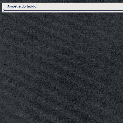 Imagem de Sofá Retrátil e Reclinável 5 Lugares Veludo Cinza 320cm