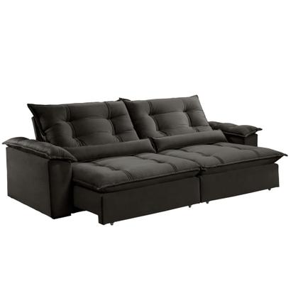 Imagem de Sofá Retrátil e Reclinável Apolo 2,50m 04 Lugares Mola Ensacada TXR