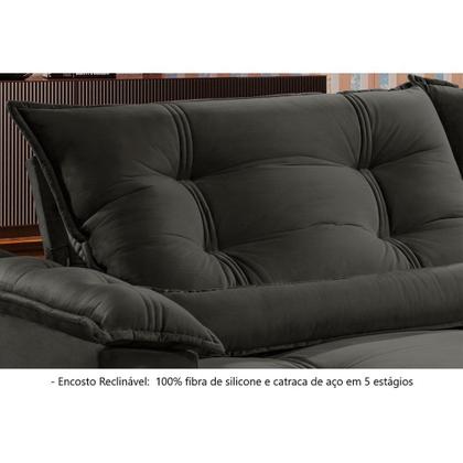 Imagem de Sofá Retrátil e Reclinável Apolo 2,50m 04 Lugares Mola Ensacada TXR