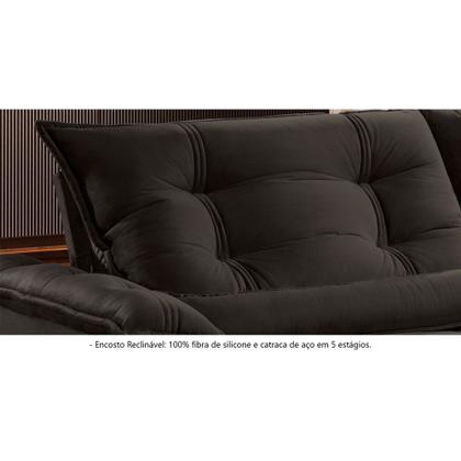 Imagem de Sofá Retrátil e Reclinável Apolo 2,50m 04 Lugares Mola Ensacada TXR