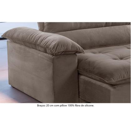 Imagem de Sofá Retrátil e Reclinável Atenas 1,80m 02 Lugares Mola Ensacada TXR