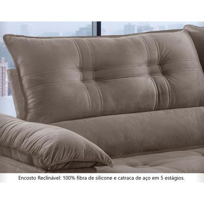 Imagem de Sofá Retrátil e Reclinável Atenas 1,80m 02 Lugares Mola Ensacada TXR