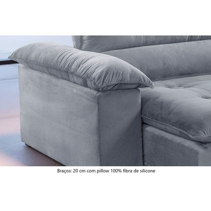 Imagem de Sofá Retrátil e Reclinável Atenas 1,80m 02 Lugares Mola Ensacada TXR