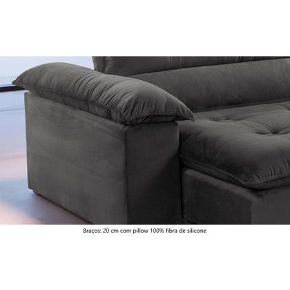 Imagem de Sofá Retrátil e Reclinável Atenas 1,80m 02 Lugares Mola Ensacada TXR